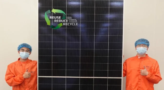 China just solved the biggest problem in silicon photovoltaics by creating 100% recycled panels